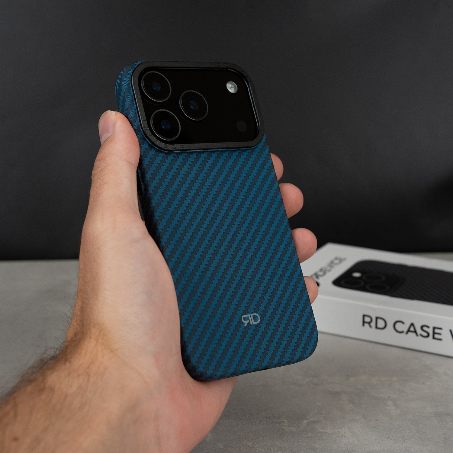 RD Carbon Fiber Case V3 (BLUE)