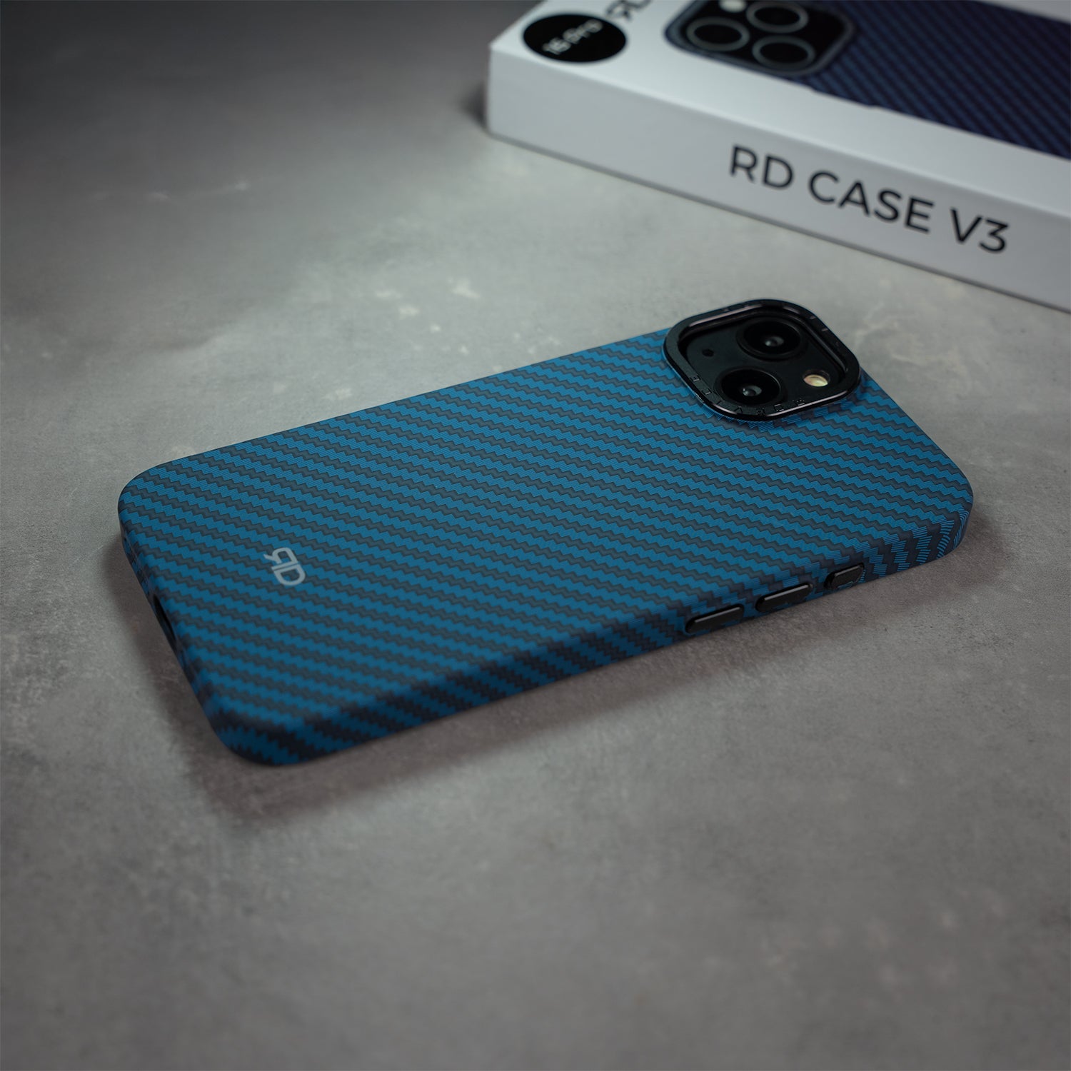 RD Carbon Fiber Case V3 (BLUE)