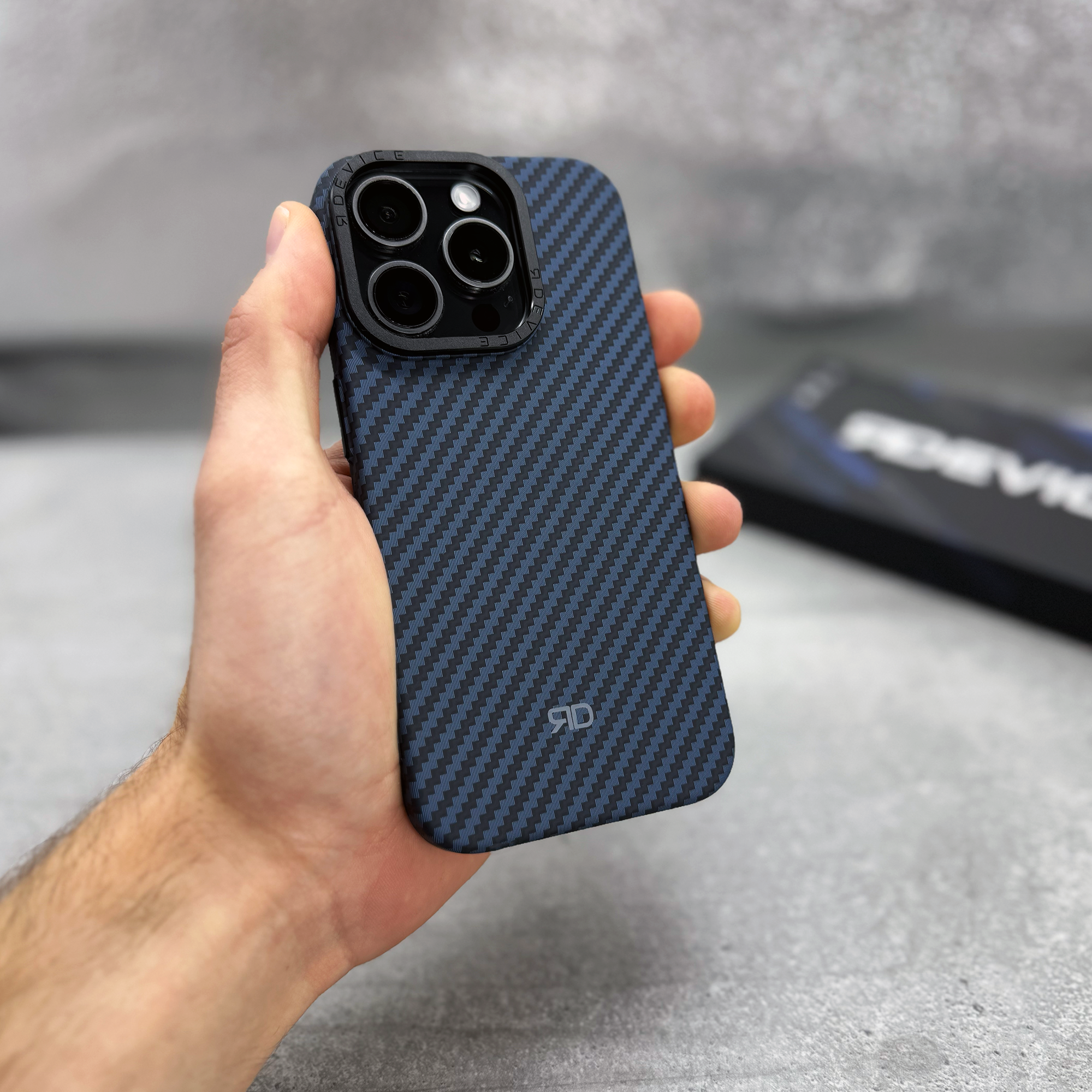RD Carbon Fiber Case V3 (BLUE)