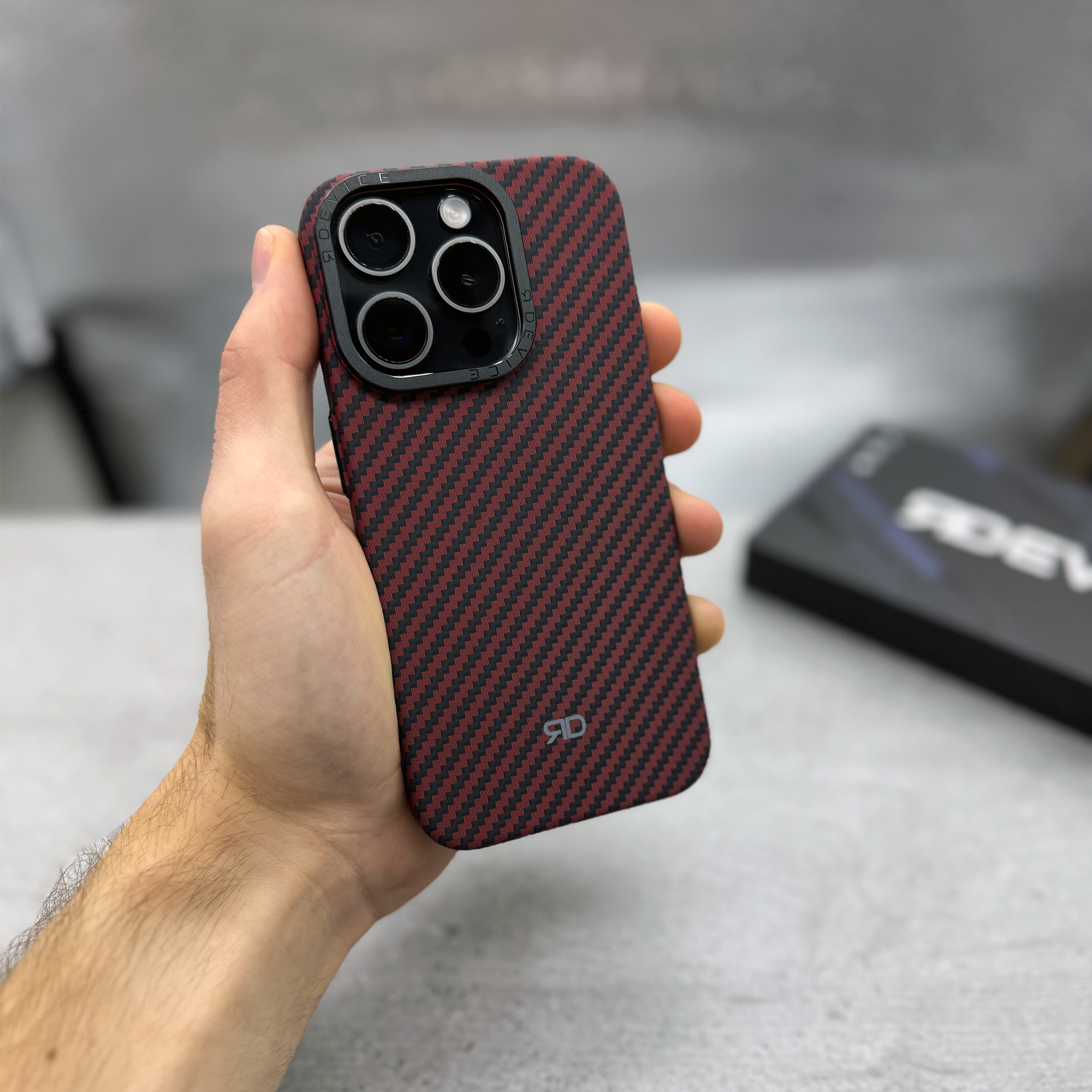 RD Carbon Fiber Case V3 (RED)